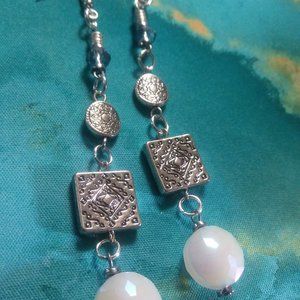 SILVER & CRYSTAL EARRINGS